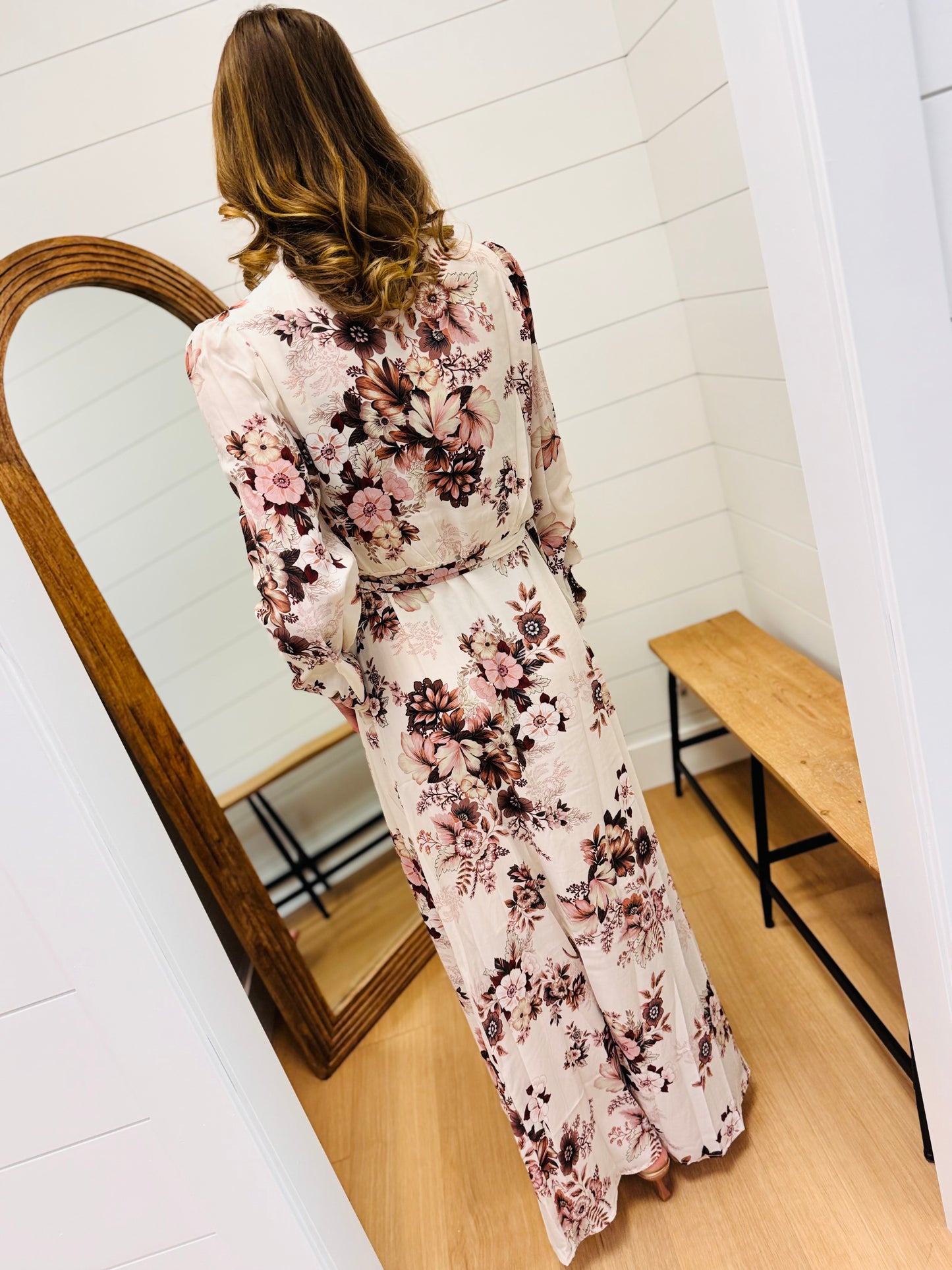Floral Print Wrap Dress