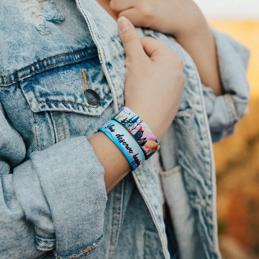 You Deserve Happiness - Interactive ZOX Bracelet Positive Affirmation