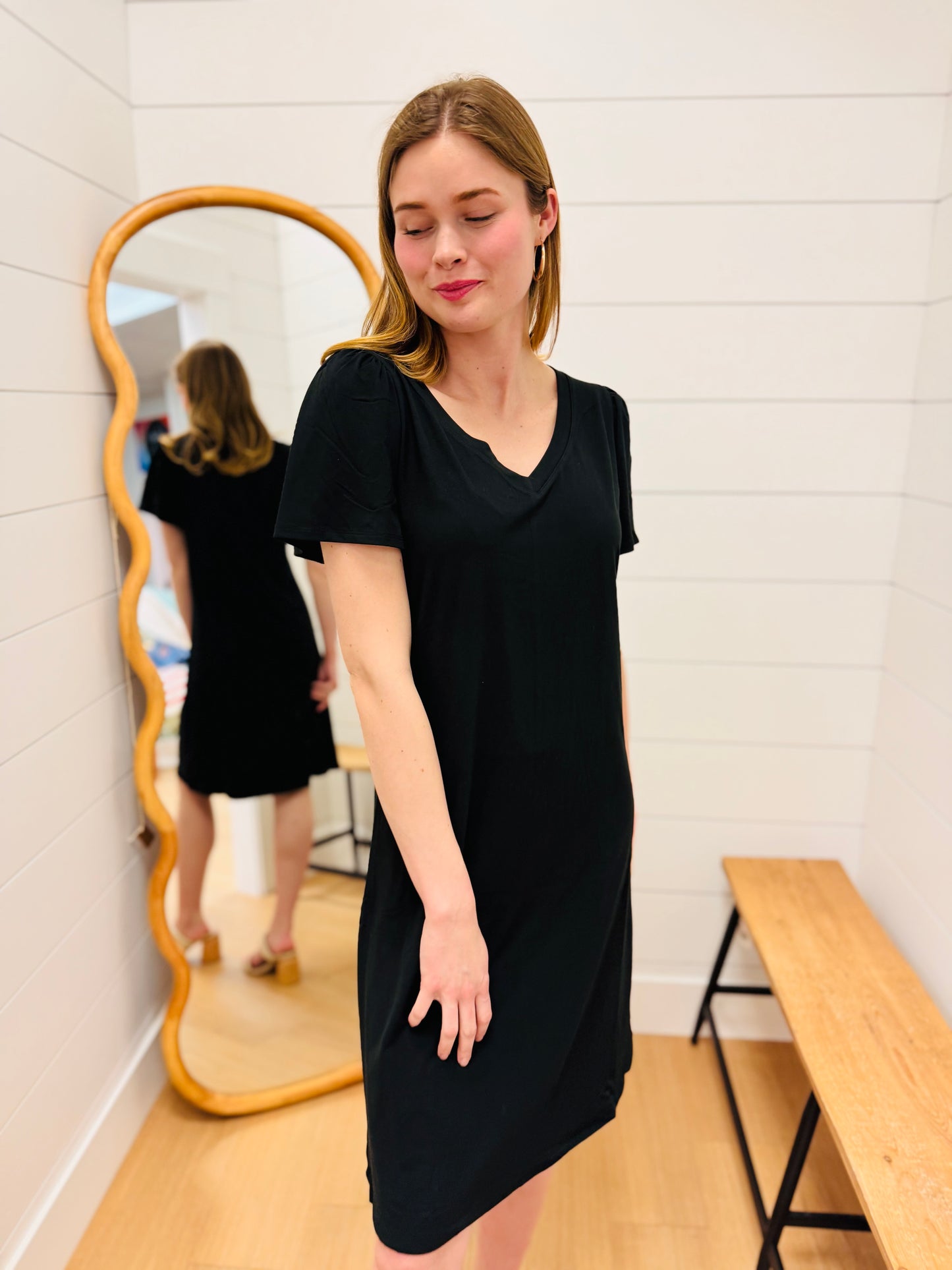 Ruffle Sleeve Dress