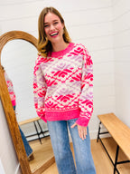 Embroidered Sweater Top