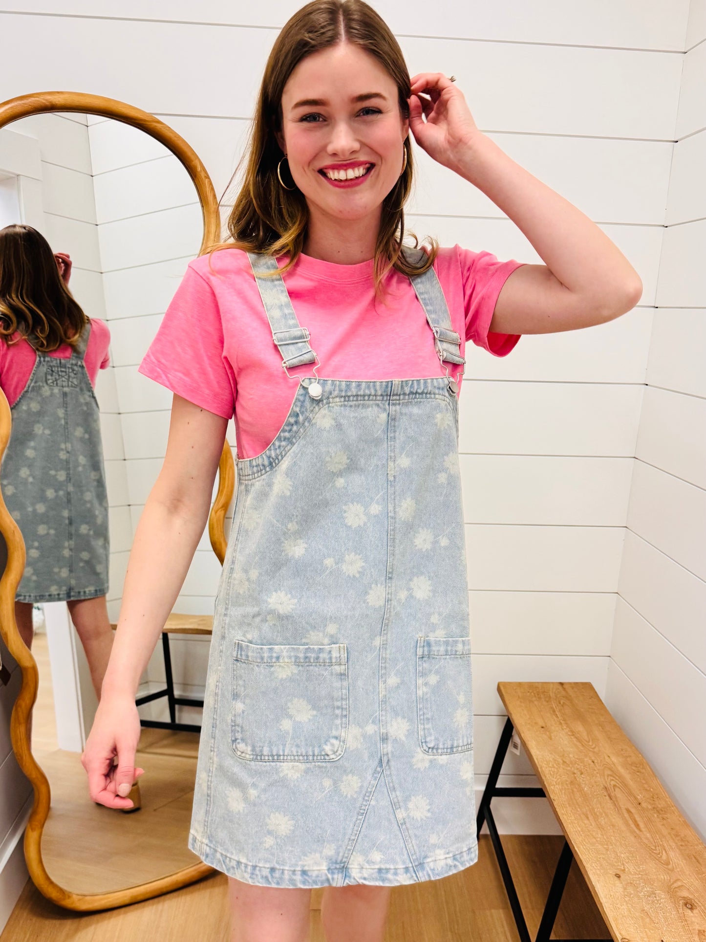 Dandelion Denim Overall Mini Dress