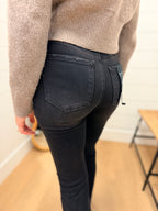 Black High Rise Flare Jeans - Risen