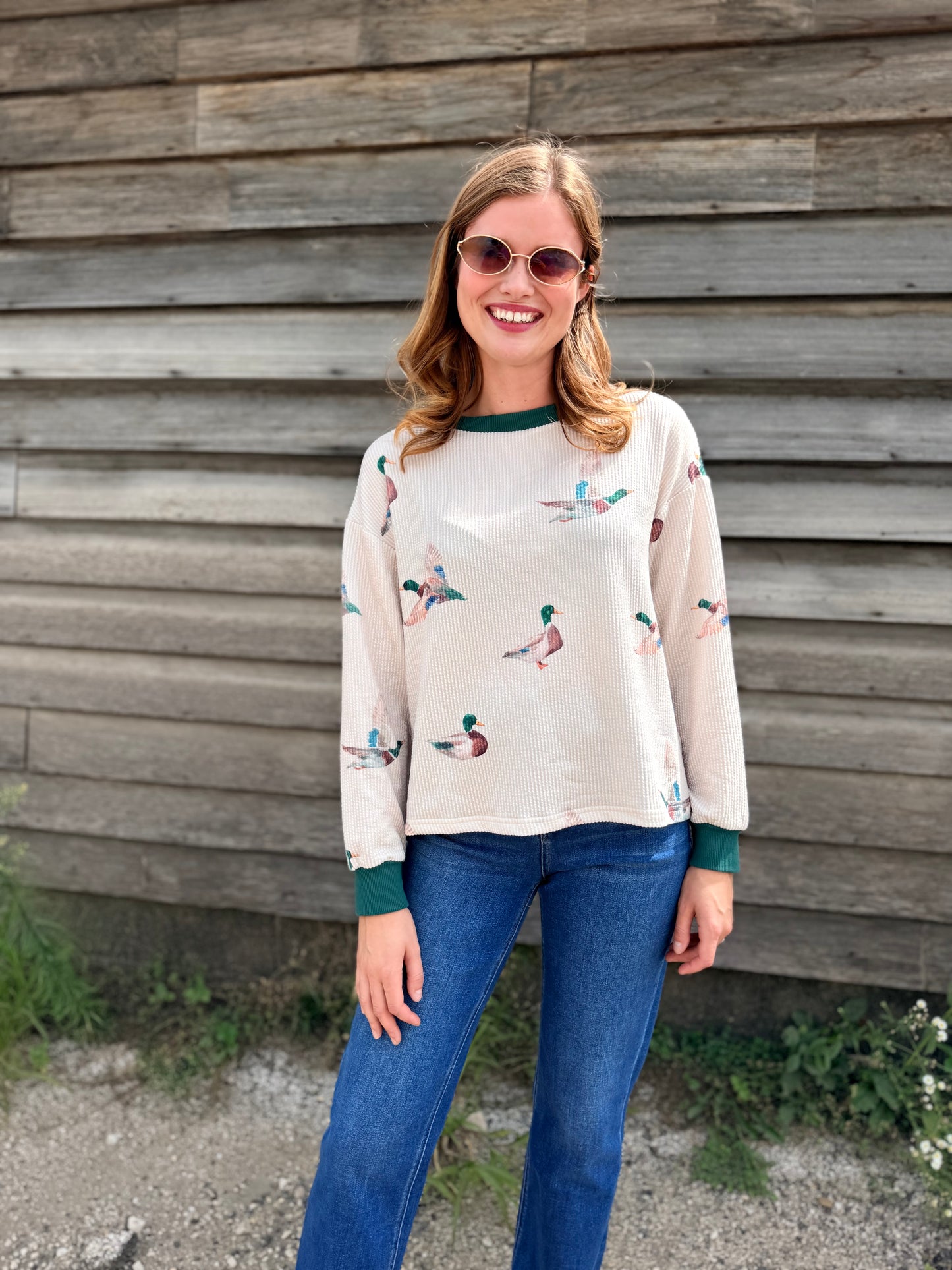 Mallard Duck Crew Neck Pullover