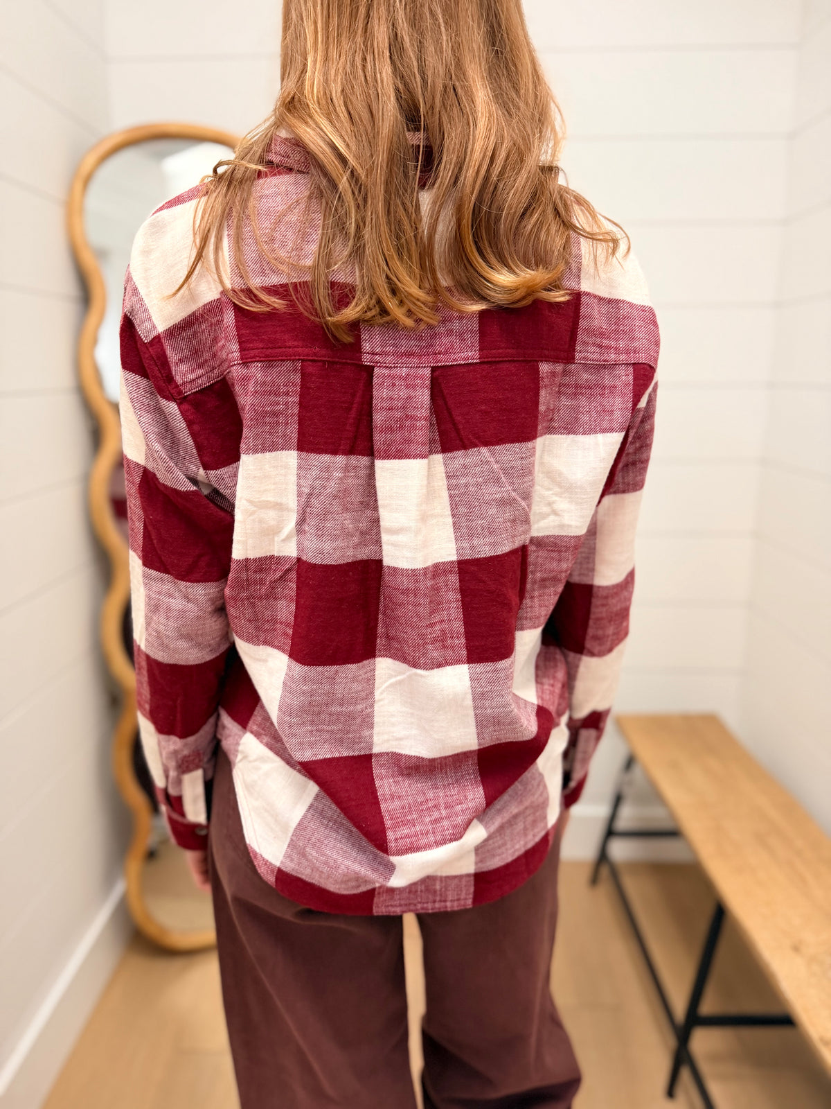 Button-down Long Sleeve Flannel Shirt