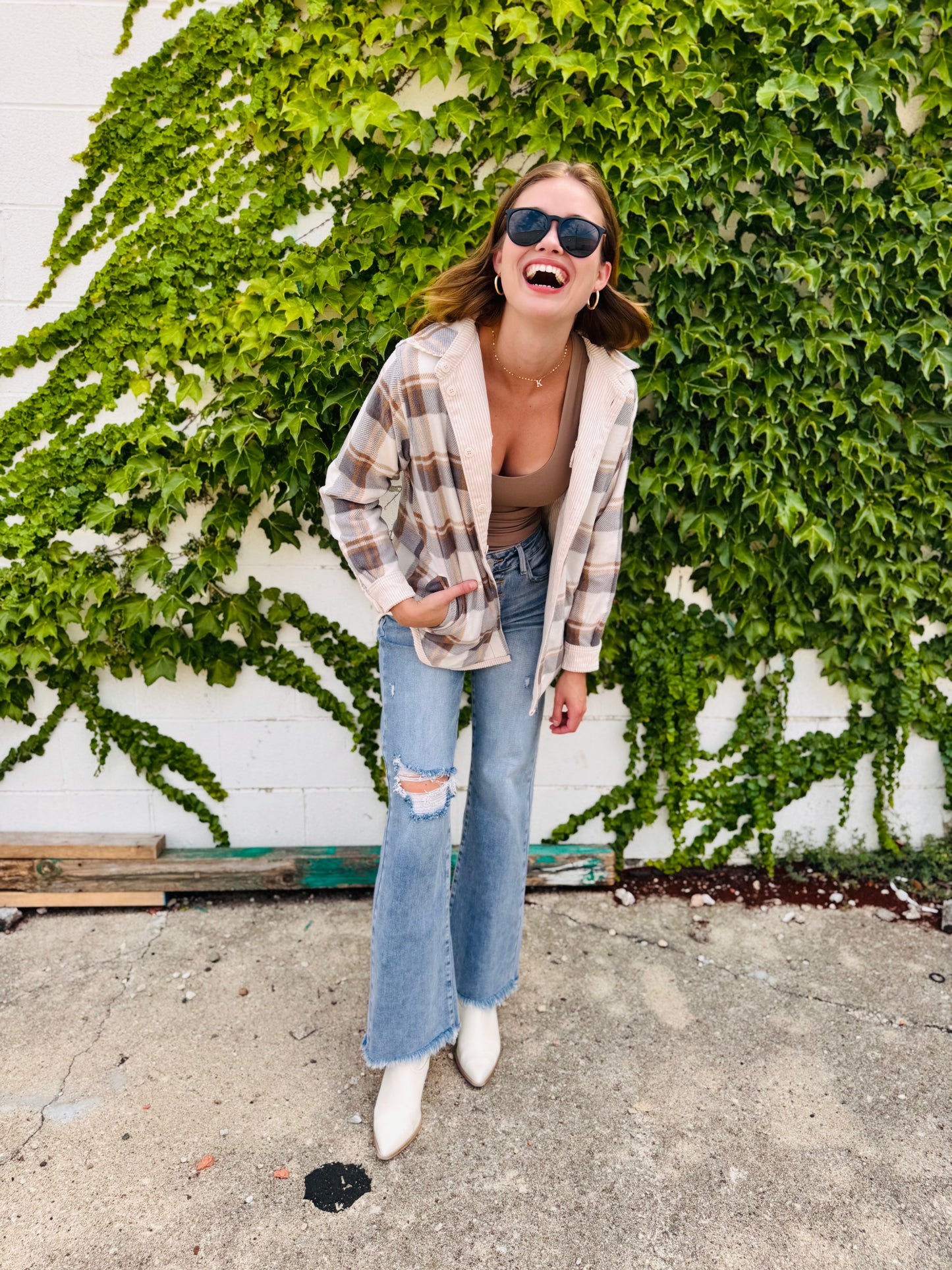 Corduroy Reversible Button Down Jacket