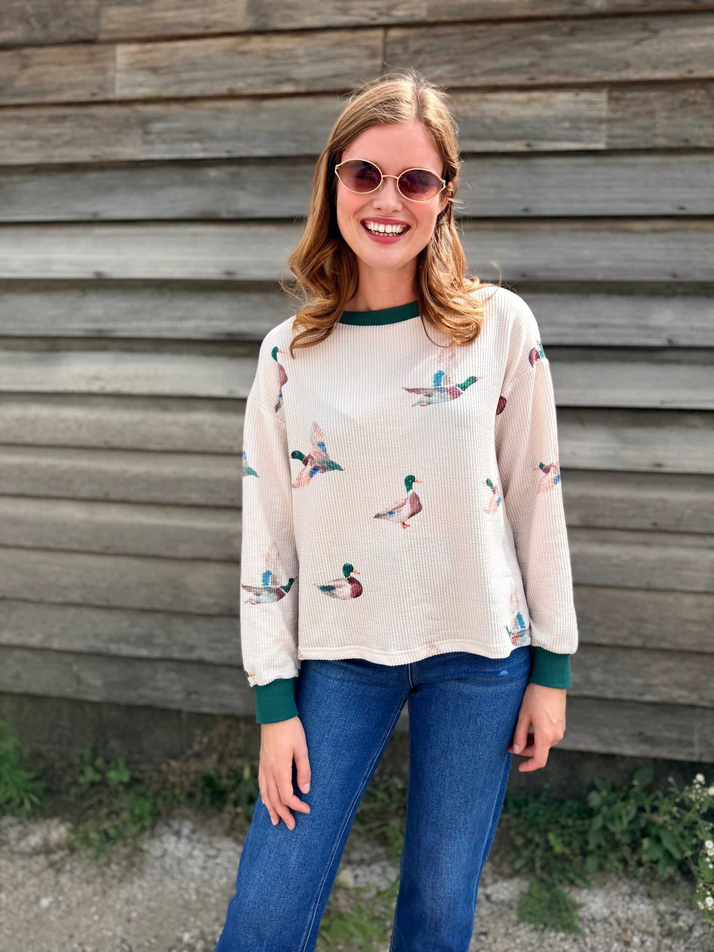 Mallard Duck Crew Neck Pullover