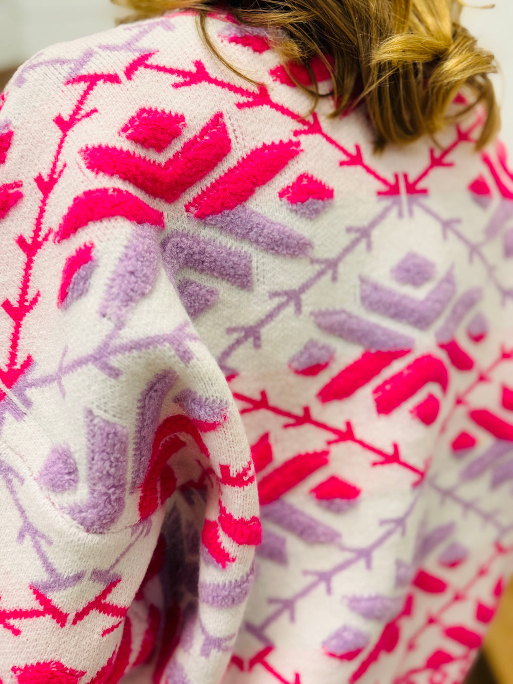 Embroidered Sweater Top