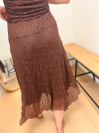 Lace Handkerchief Midi Skirt