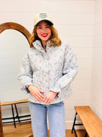 Jesus Loves You Two Tone Cotton Hat - Floral