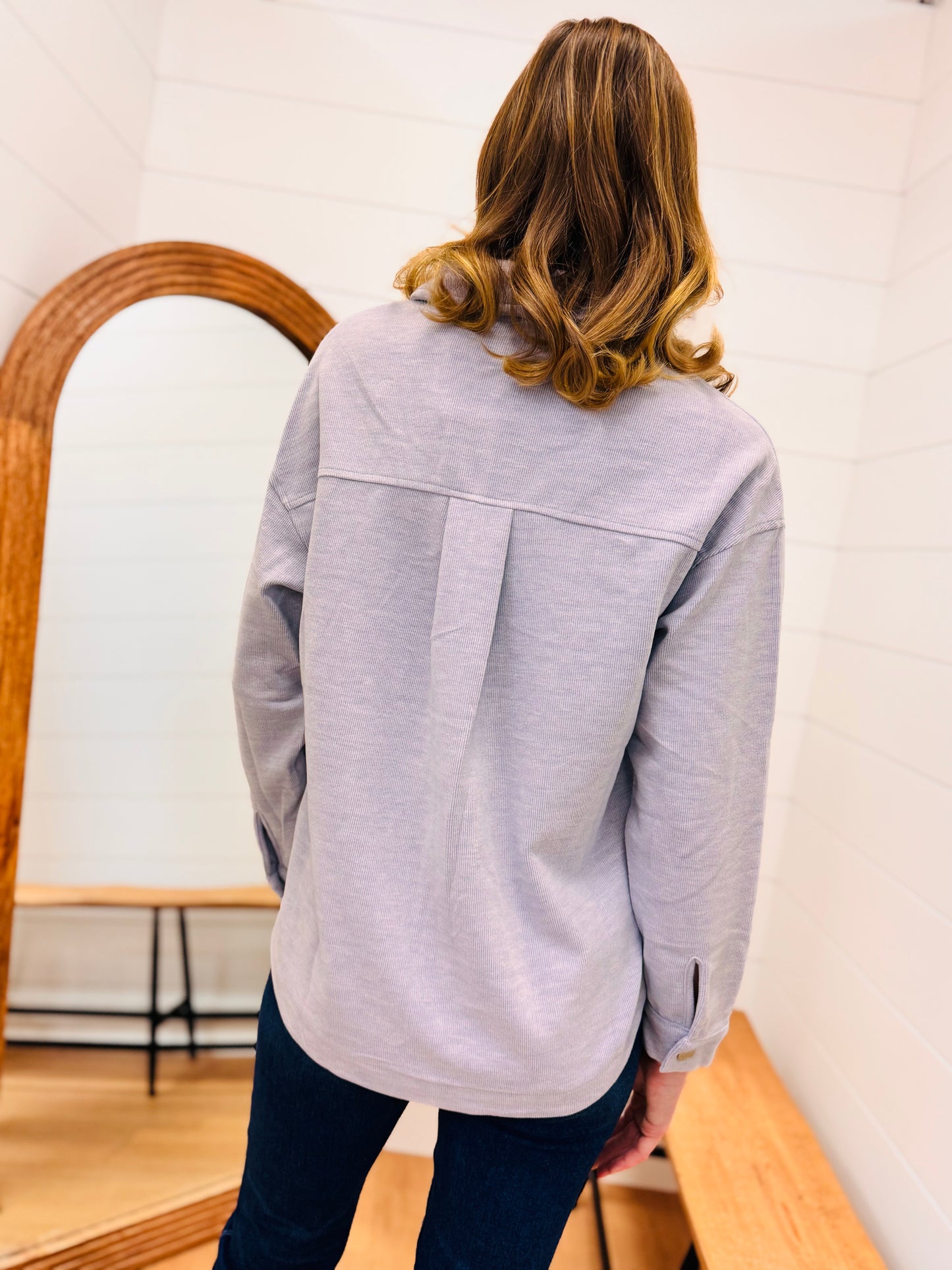 Micro Rib Button Up Shacket