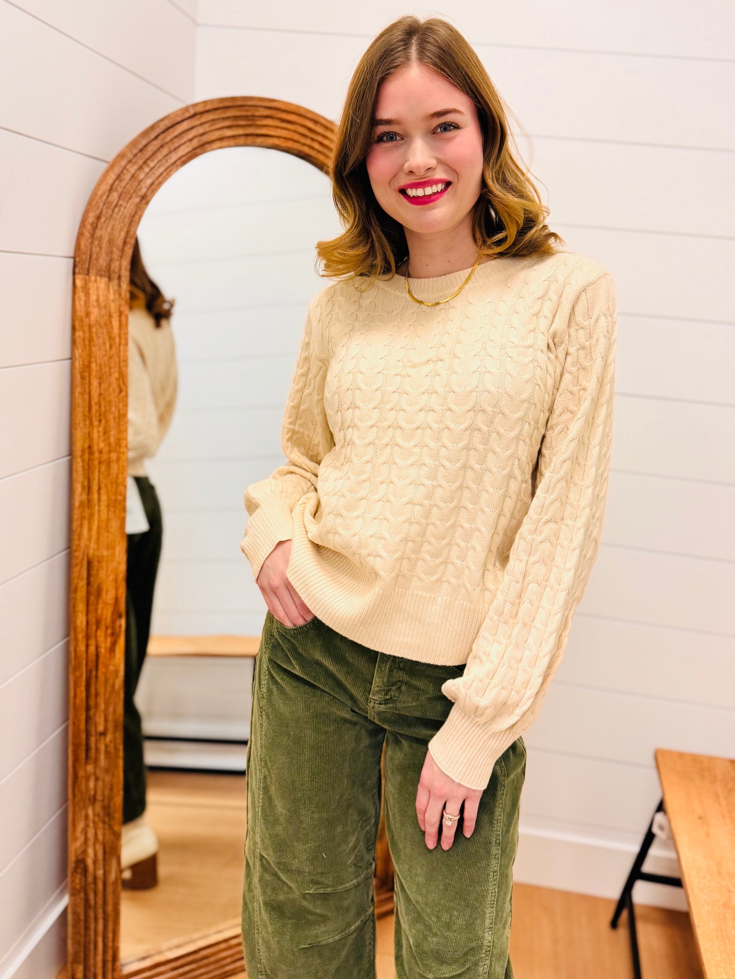 Soft Cable Knit Sweater