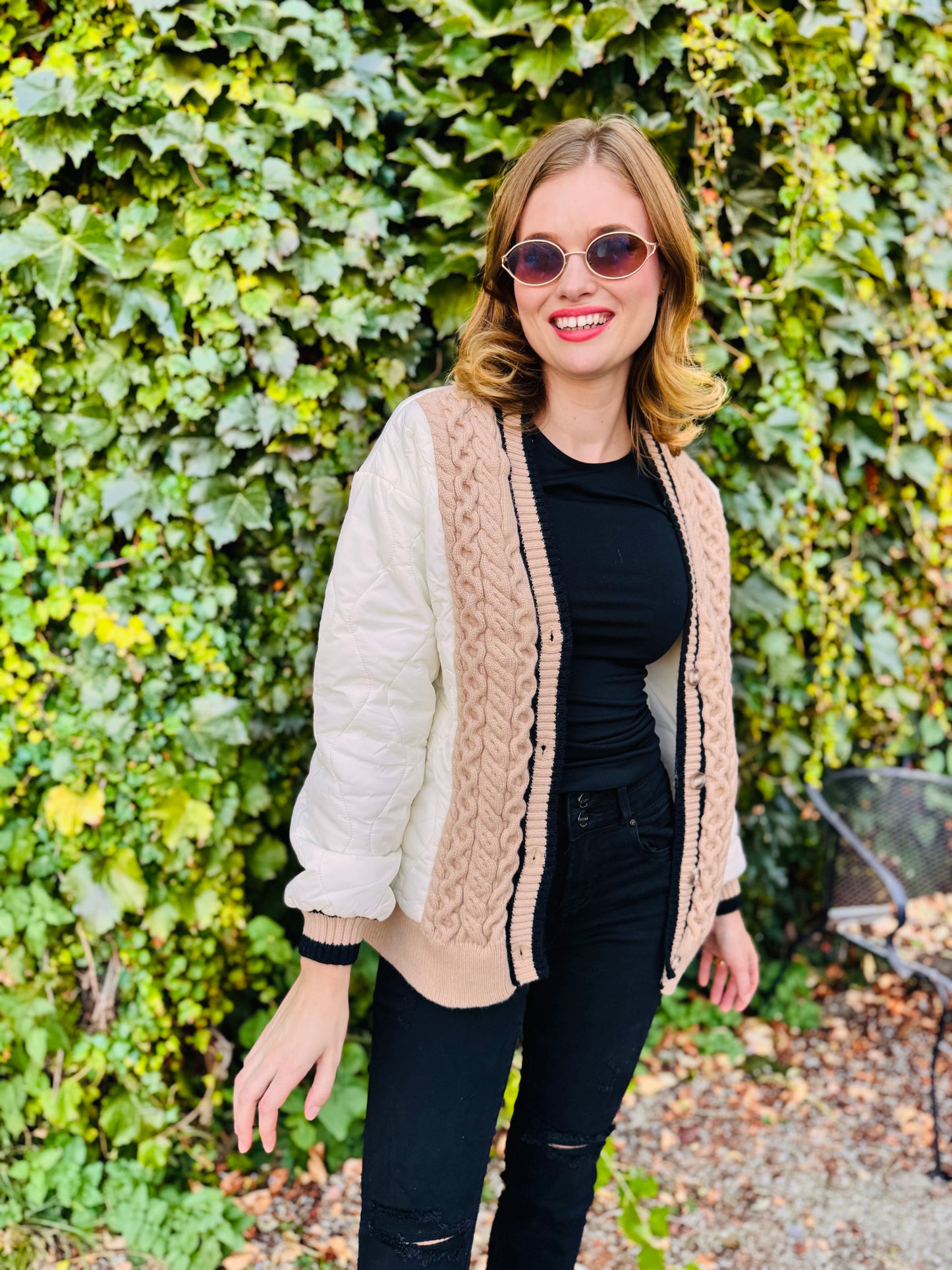 Multi Color Button Down Long Sleeve Jacket