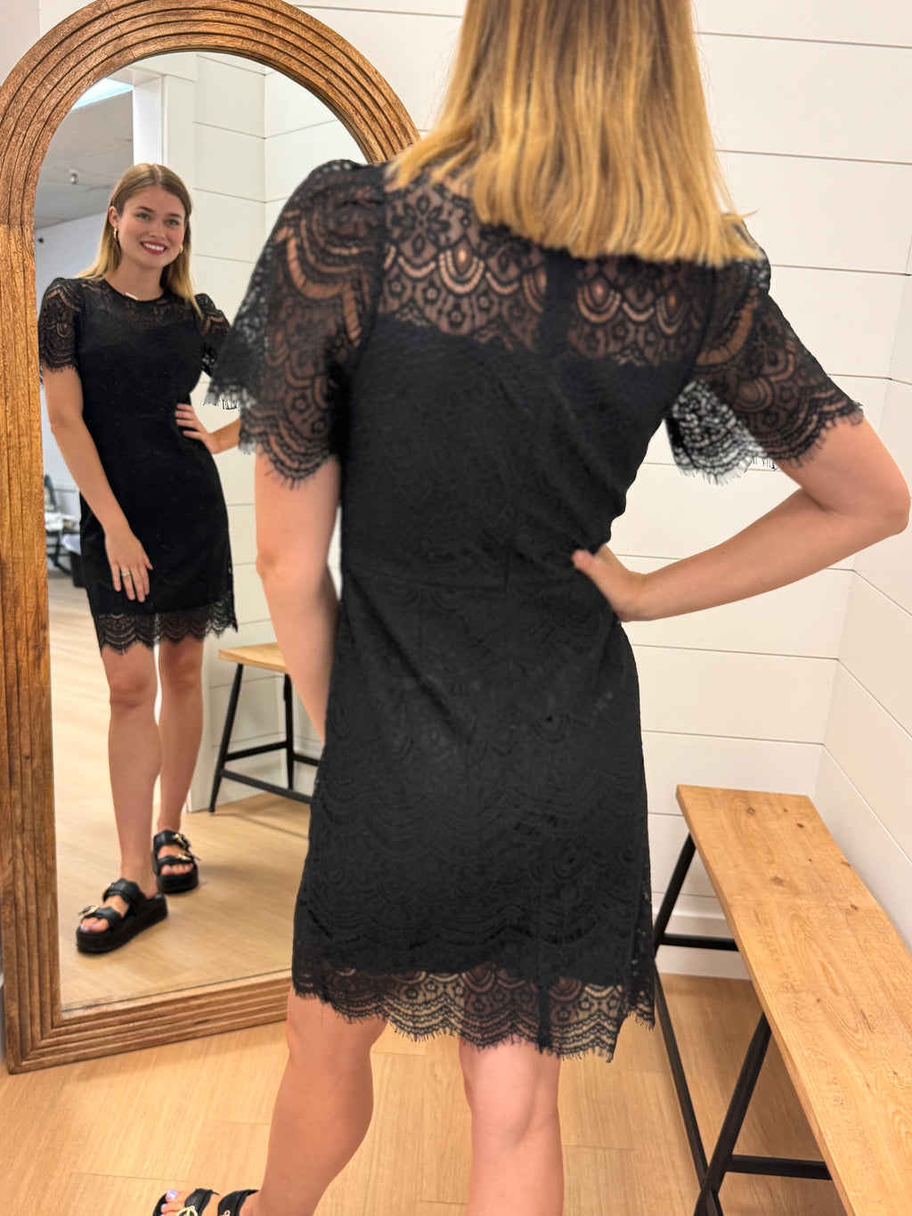 Lace Dress with S/S
