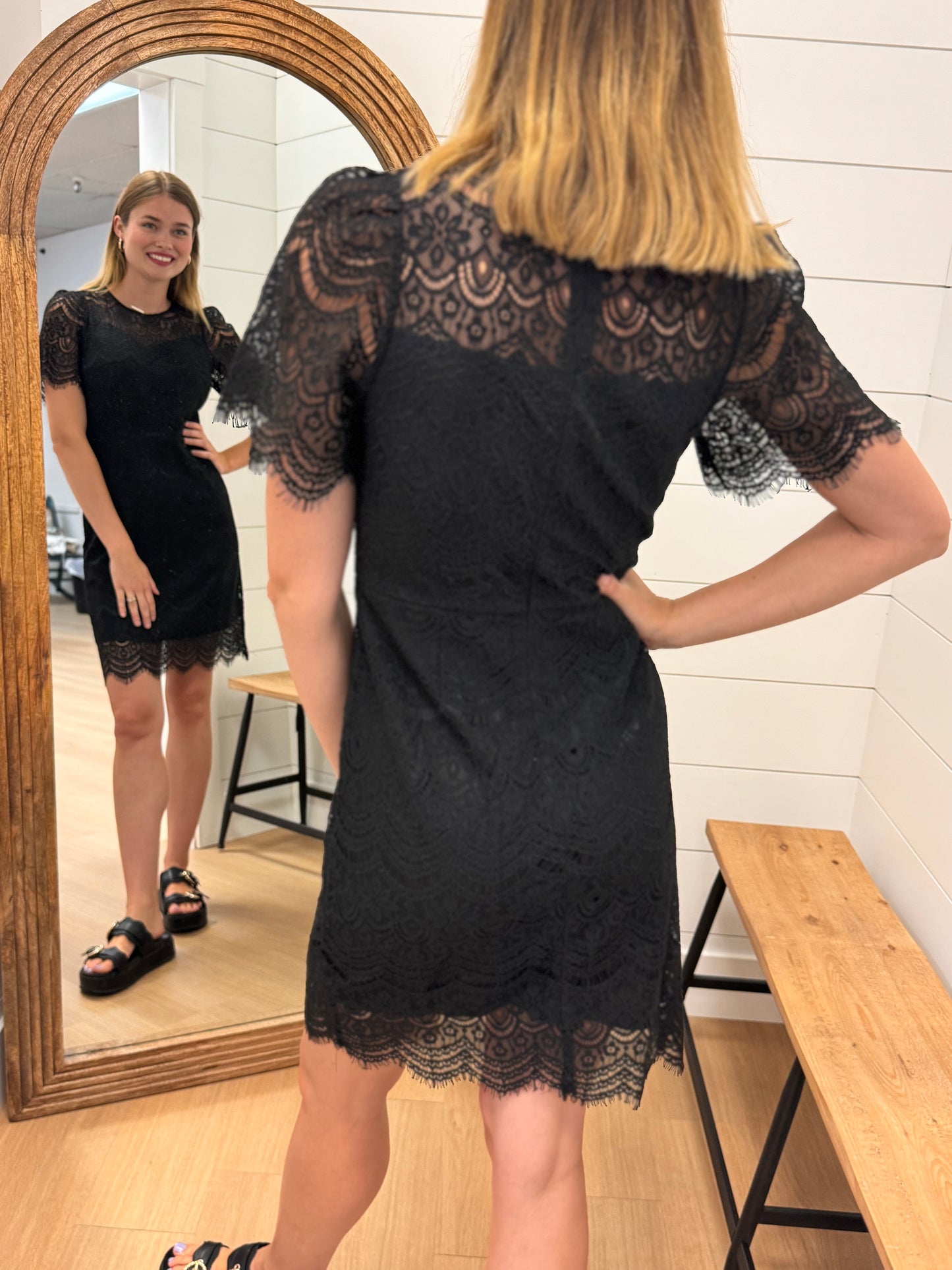 Lace Dress with S/S