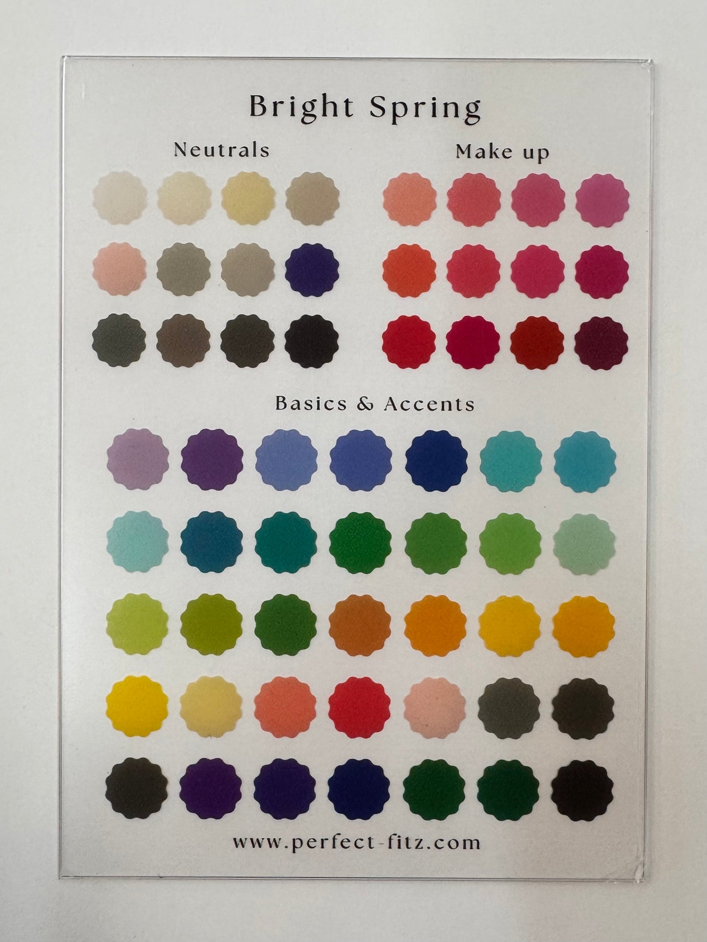 Color Season Clear Card