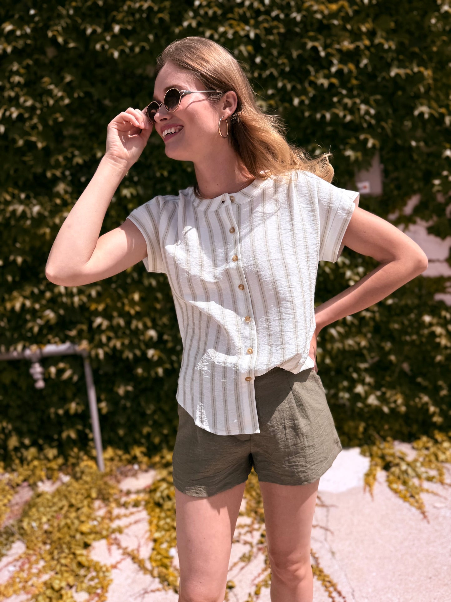 The Resort Linen Short - Olive