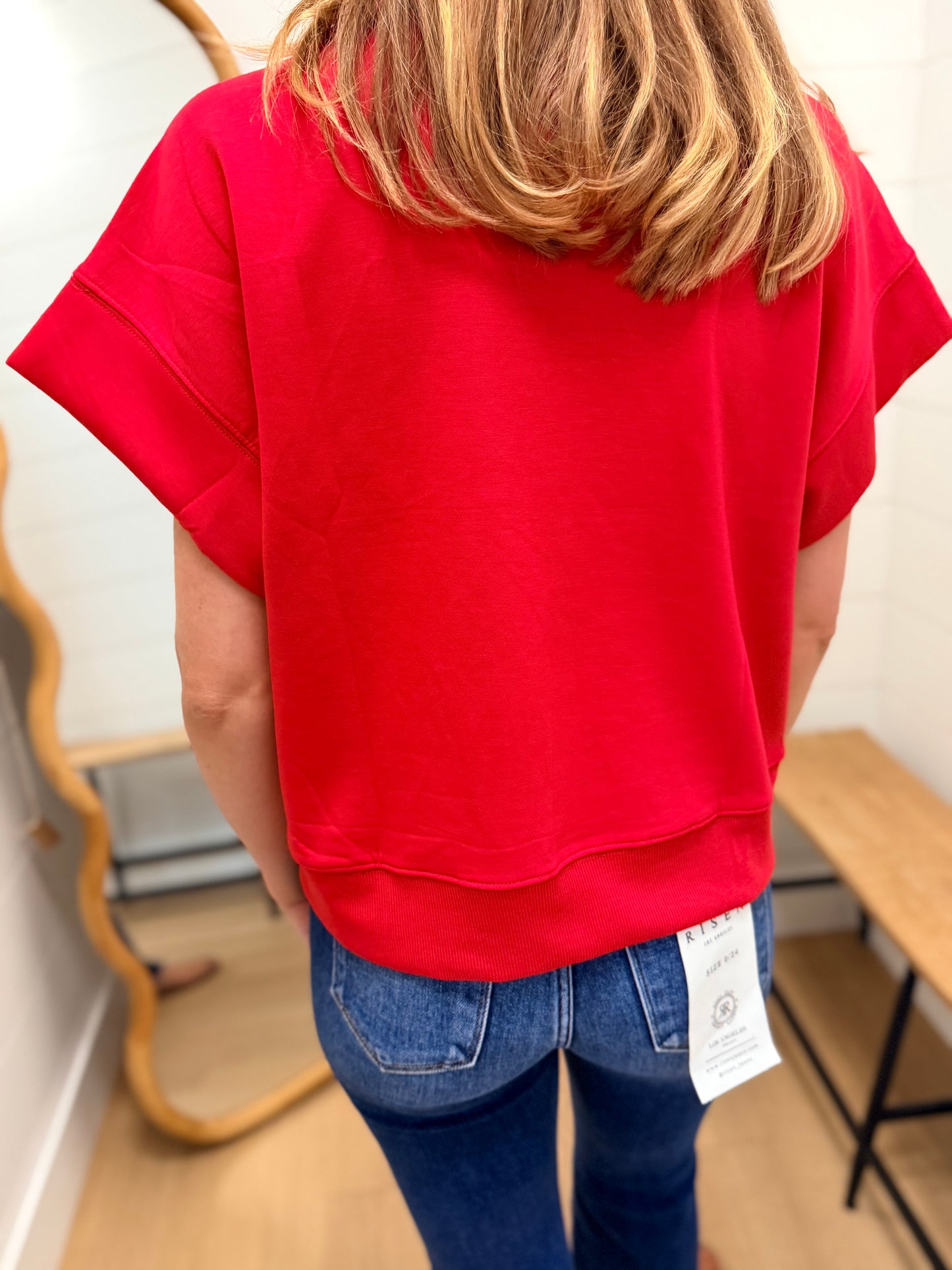 Scuba High Neck Half Zip Short Sleeve Pullover