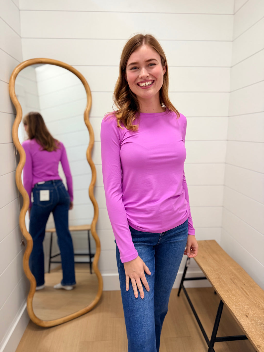 Long Sleeve Round Neck Tee