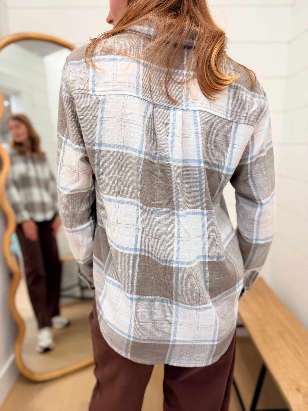 Flannel Button Down Top