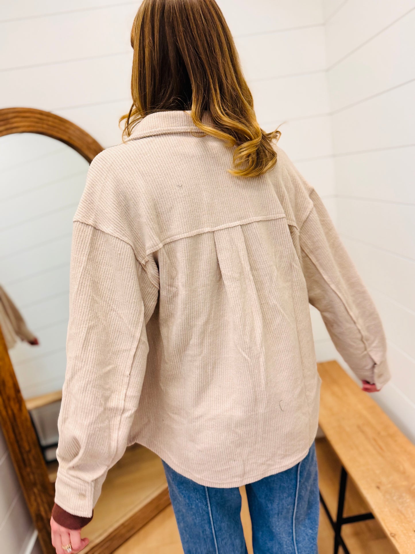 Oversized Cozy Button Down Shacket