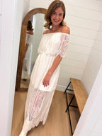 Lace Layered Maxi Dress