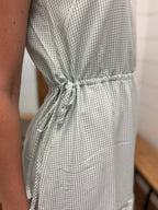 Gingham Detail Maxi Dress