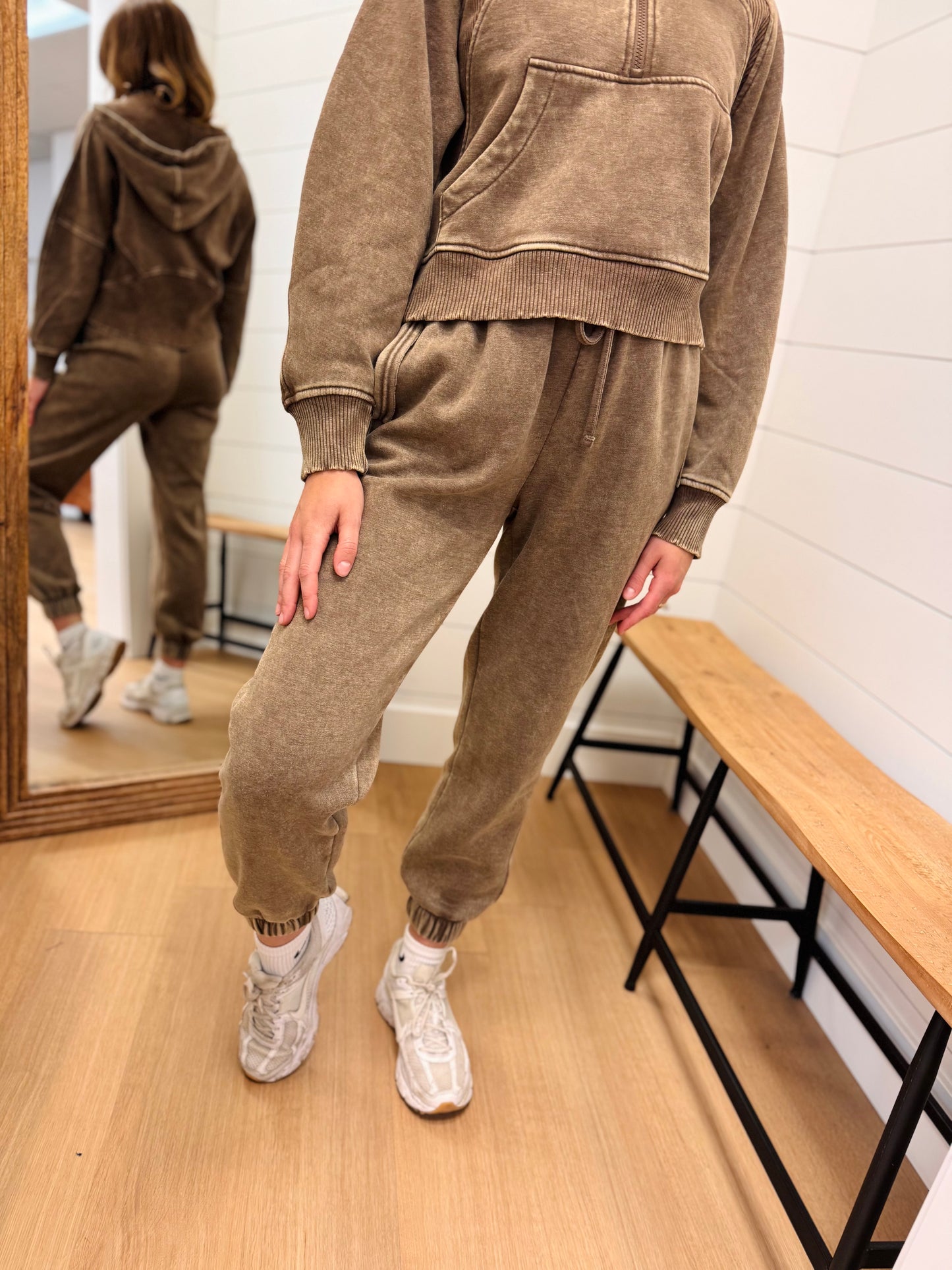 Washed and Worn Jogger Sweatpants