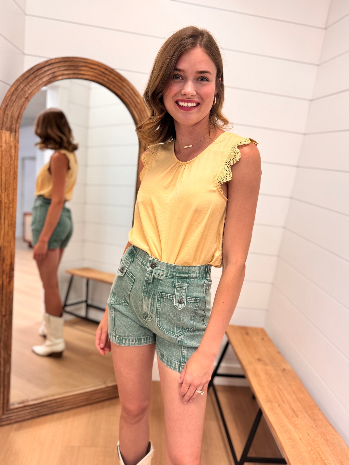 Lace Trim Tank