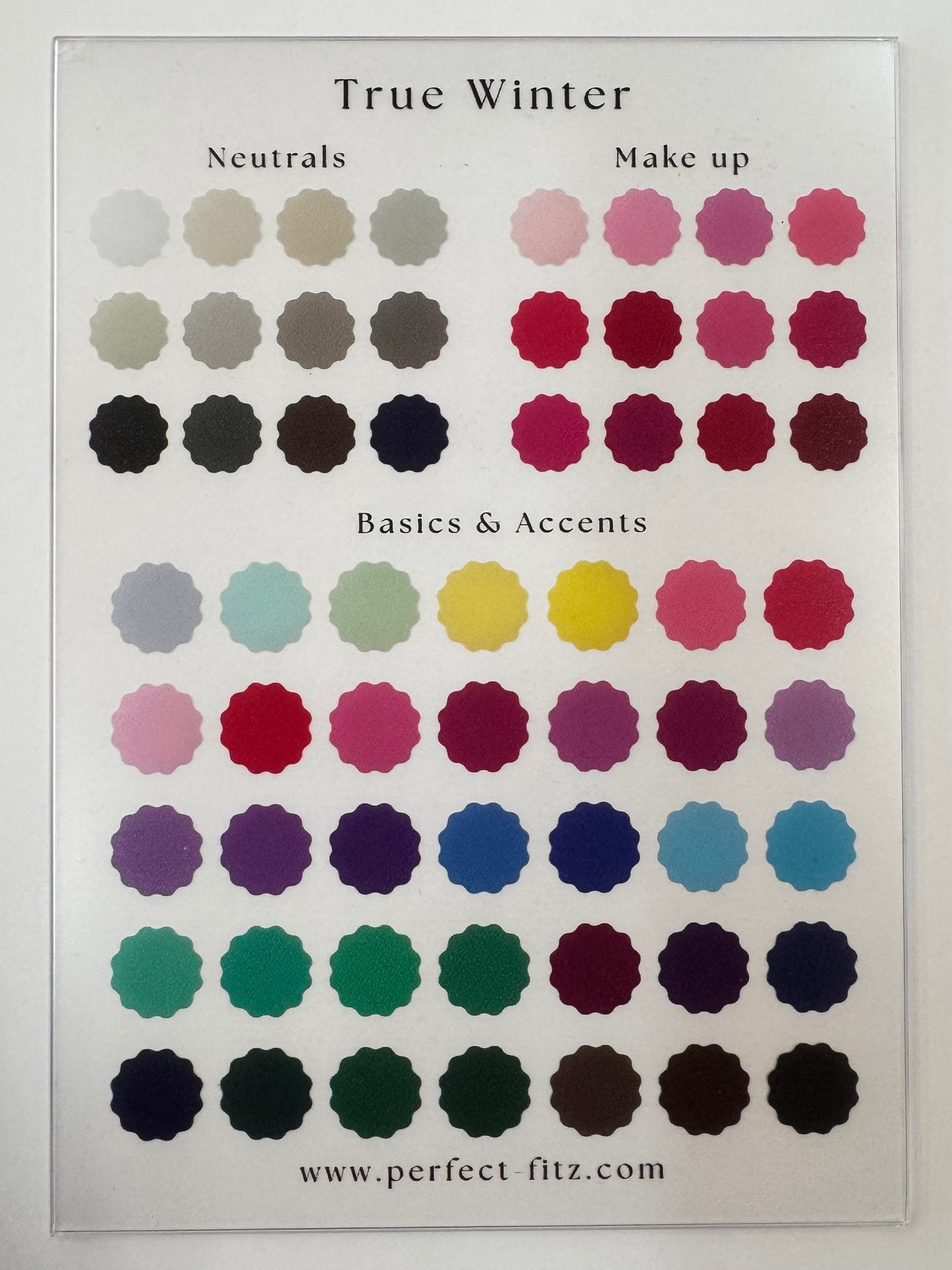 Color Season Clear Card