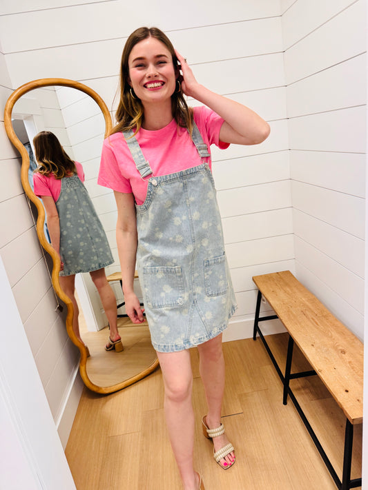 Dandelion Denim Overall Mini Dress
