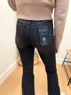 Black High Rise Flare Jeans - Risen