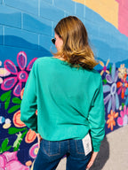 Teal Boatneck Pullover Sweater - Dreamers