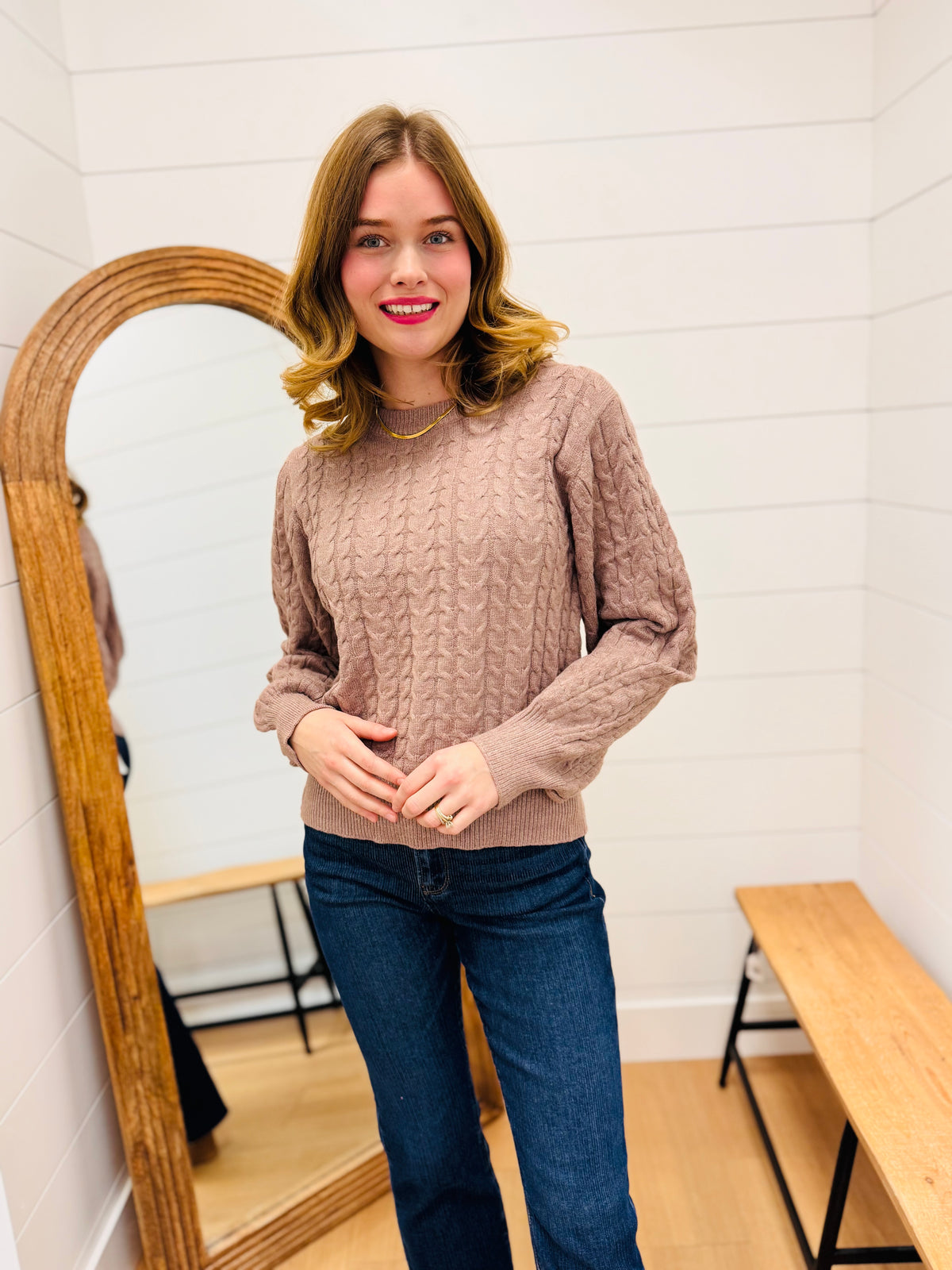 Soft Cable Knit Sweater