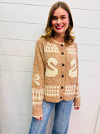 Oversized Goose Sweater Cardigan