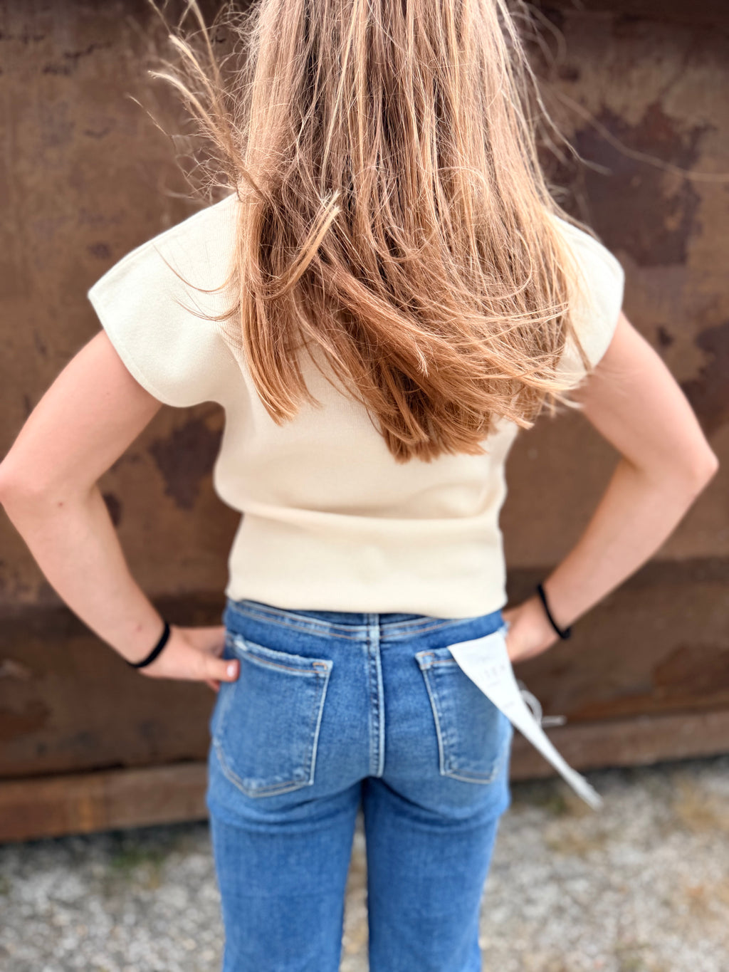 Short Sleeved Basic Knit Top