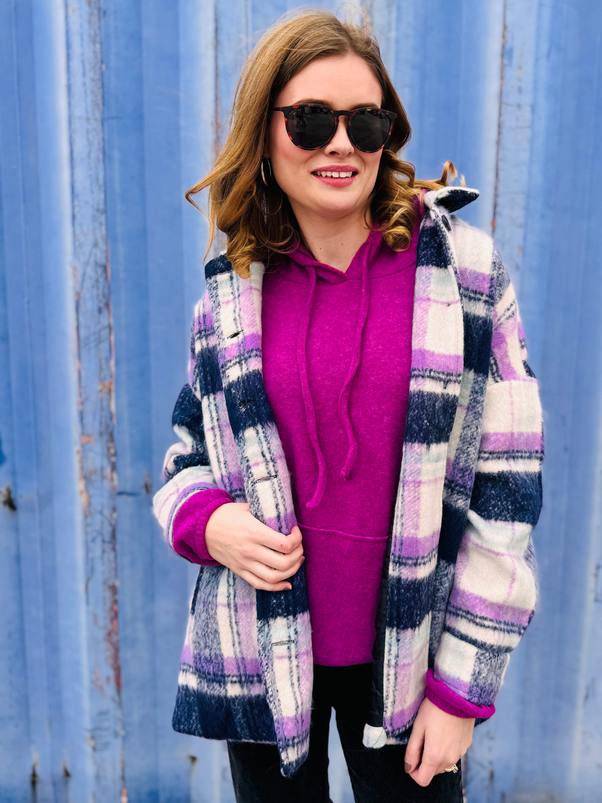 Soft Oversized Plaid Shacket