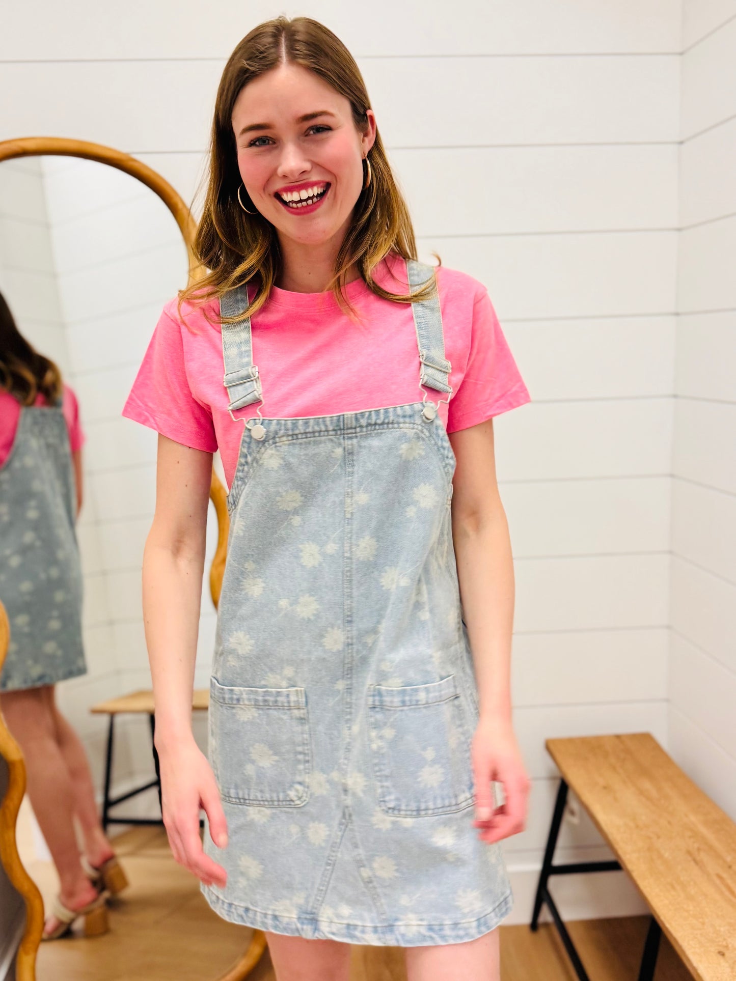 Dandelion Denim Overall Mini Dress