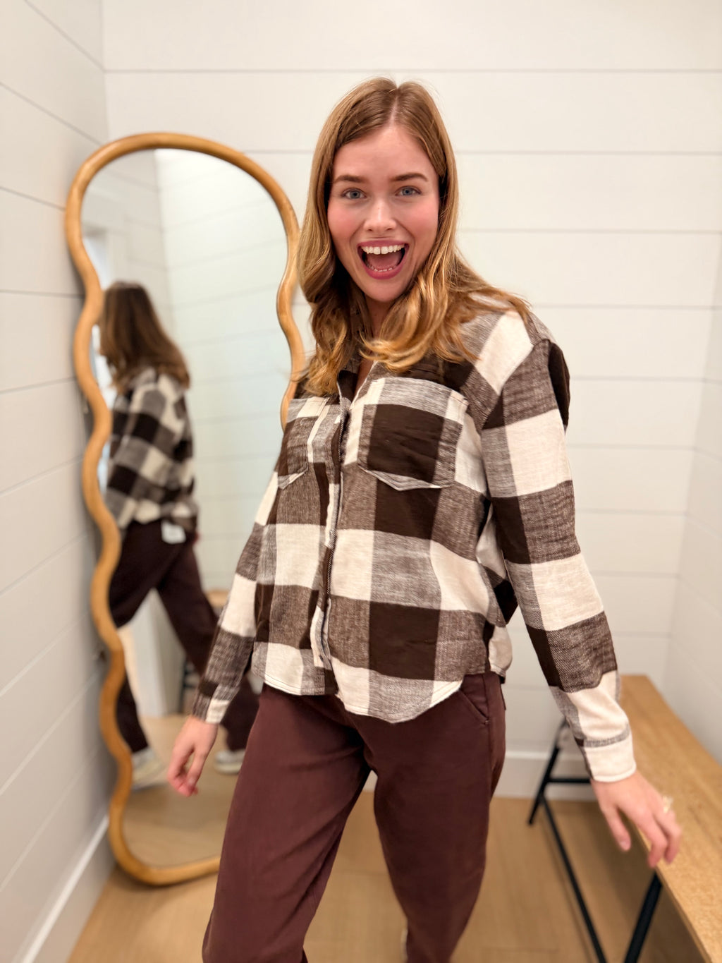 Button-down Long Sleeve Flannel Shirt
