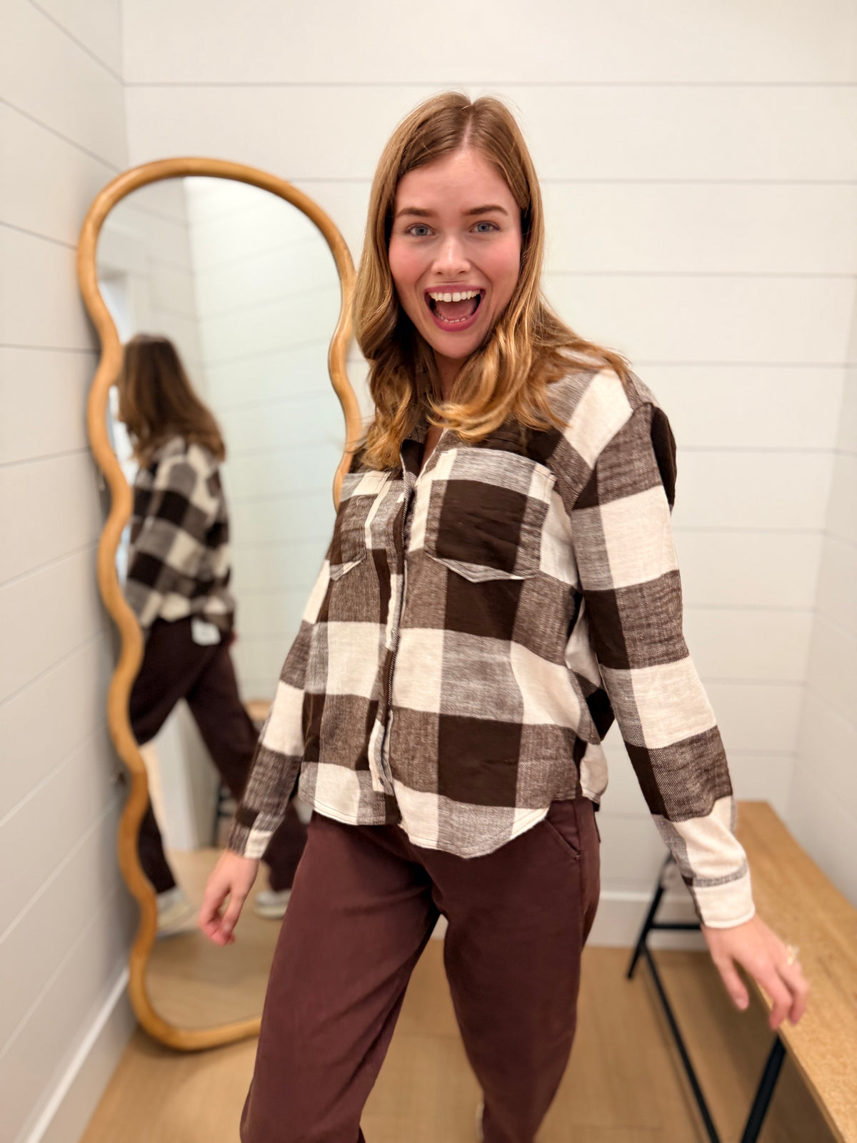 Button-down Long Sleeve Flannel Shirt