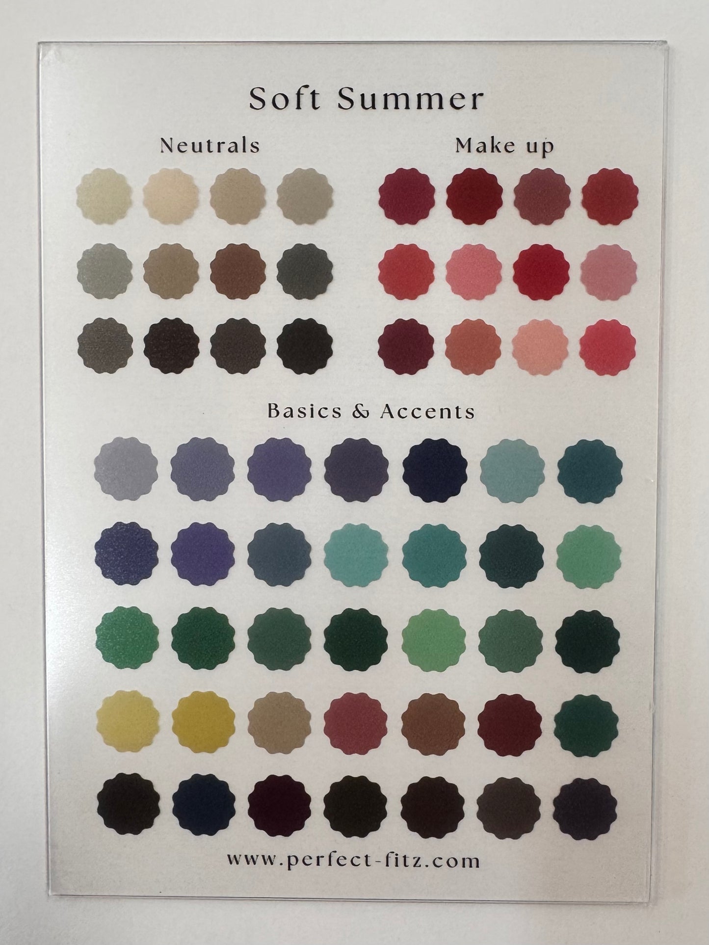 Color Season Clear Card