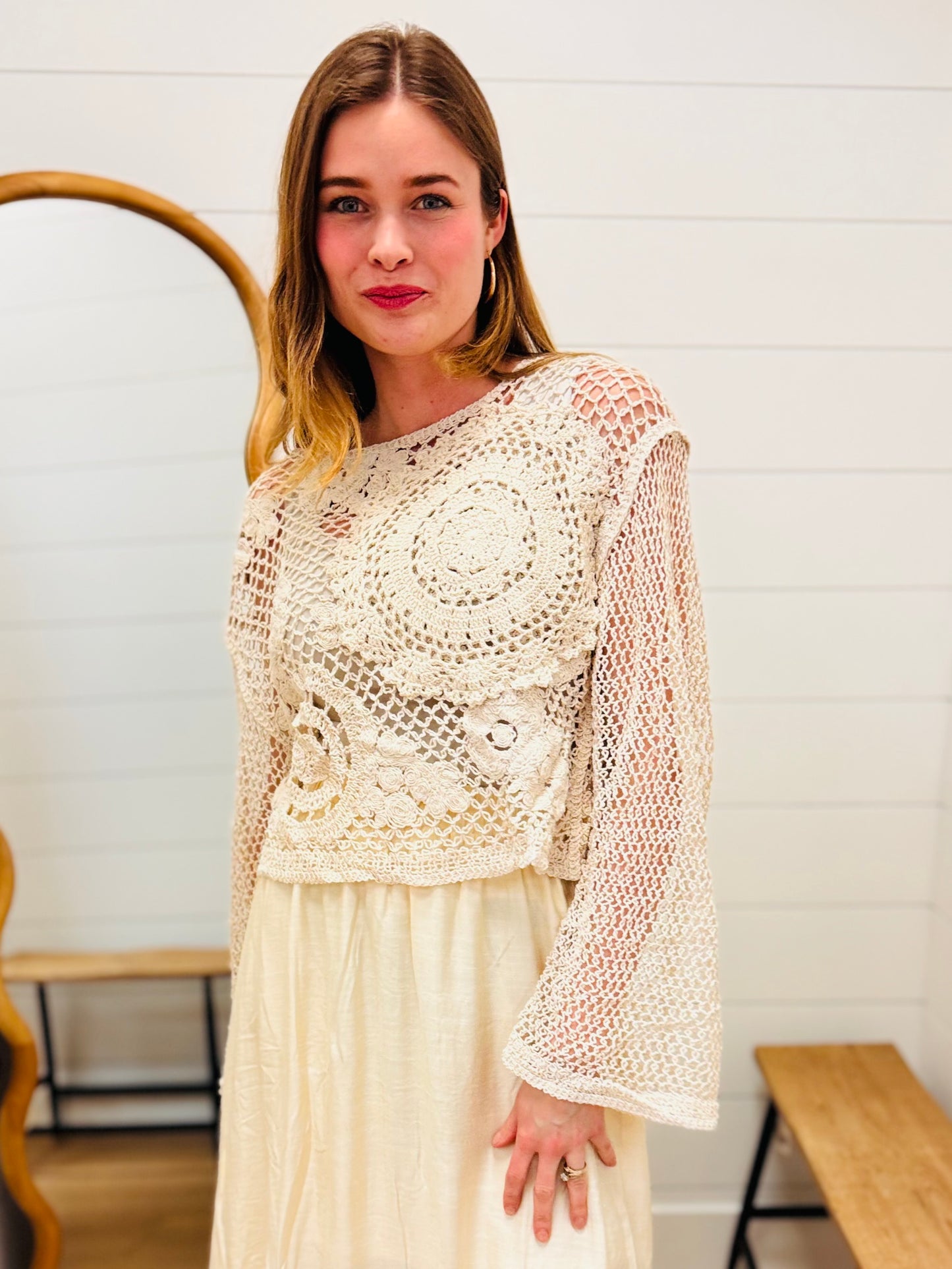 Crochet Boho Top