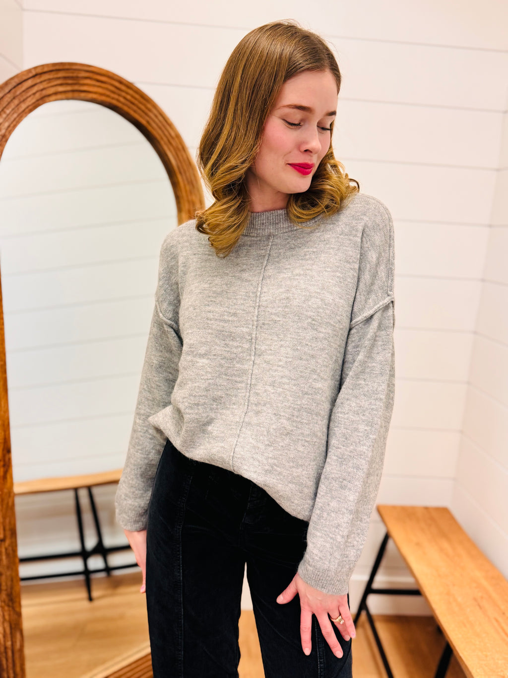 Front Seam Sweater