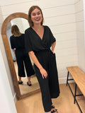 Black Wrap Jumper