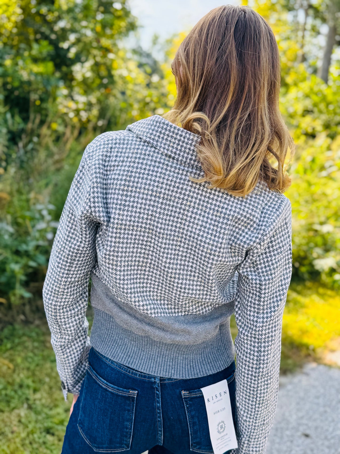 Cropped Grey Blazer
