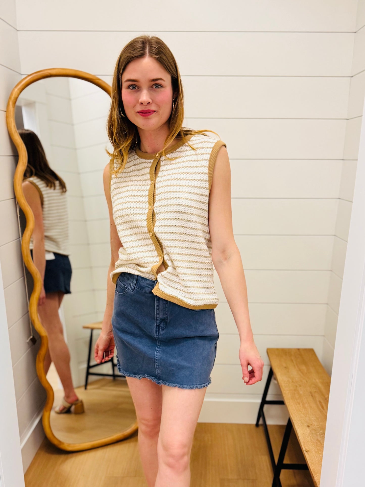 Indigo Mini Skirt