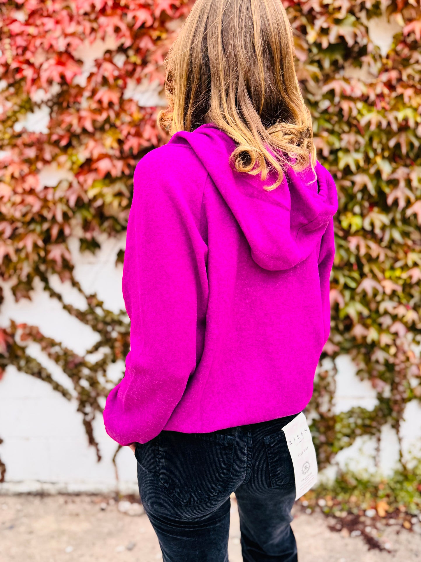 Brushed Hacci Melange Hoodie Sweater