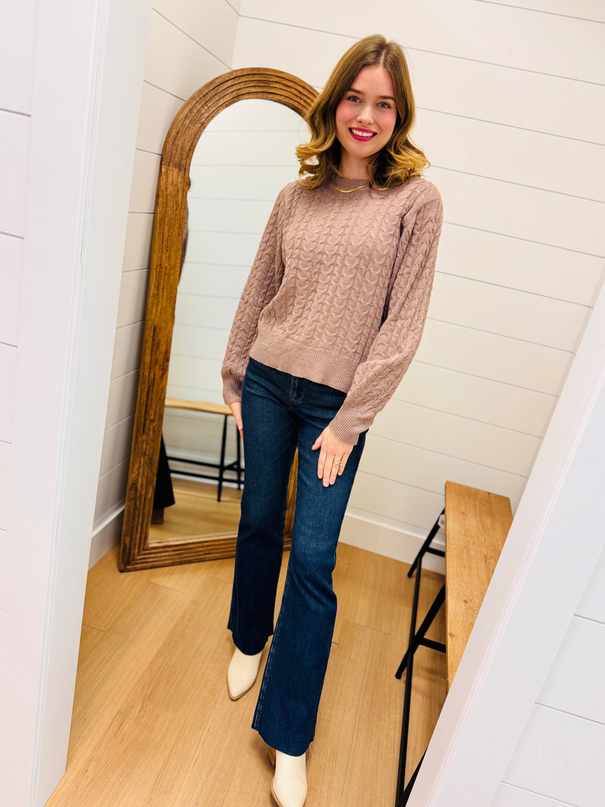 Soft Cable Knit Sweater