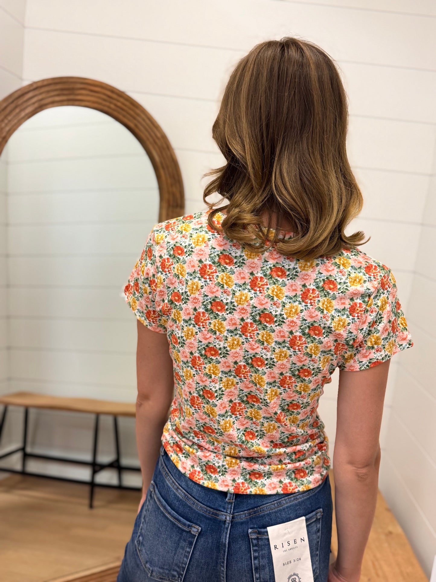 Floral Tie Waist Top
