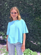 Vintage Washed Relaxed Fit Tee - Mint