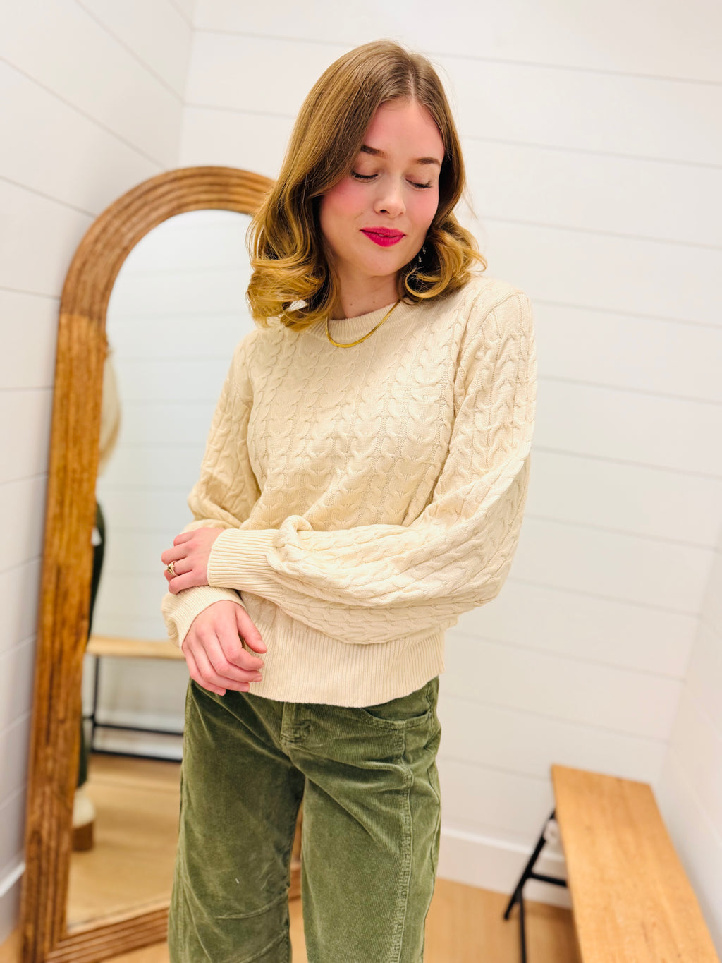 Soft Cable Knit Sweater